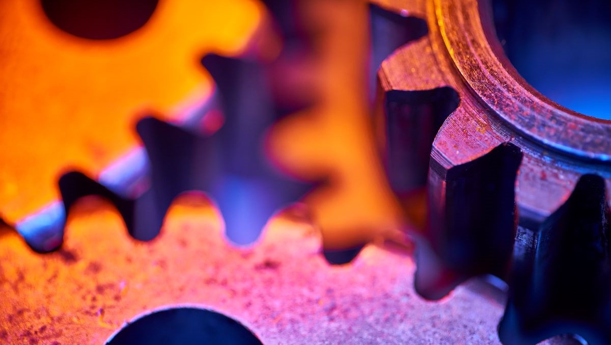 Culture Fit - Lit up machine cogs